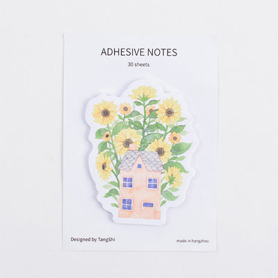 Beautiful flower house Paste memo pad planner sticky note paper sticker kawaii stationery pepalaria office school supplies