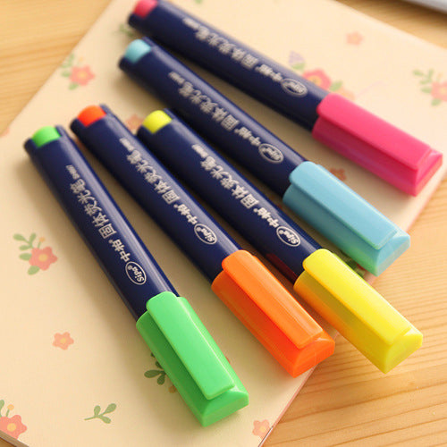 Creative cute solid markers pen Portable Crayon Highlighter for album scrapbooking tools Stationery office School supplies
