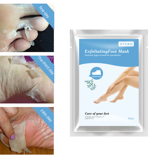 efero 3pack=6pcs Peeling Exfoliating Foot Mask Feet Masks Remove Dead Skin Cuticles Heels Baby Feet Spa Foot Care Pedicure Socks
