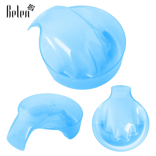 Manicure Bowl Soak Finger Acrylic Tip Nail Soaker Treatment Remover for DIY Nail Gel Art Manicure Tools Nail Spa Bath Blue Pink