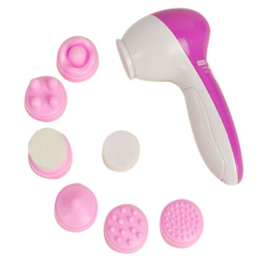 6 IN 1 Face Brush Cleansing Multifunction Electric Ultrasonic Wash Spa Skin Care Massage Face Brushes Facial Cleanser Tool LY878