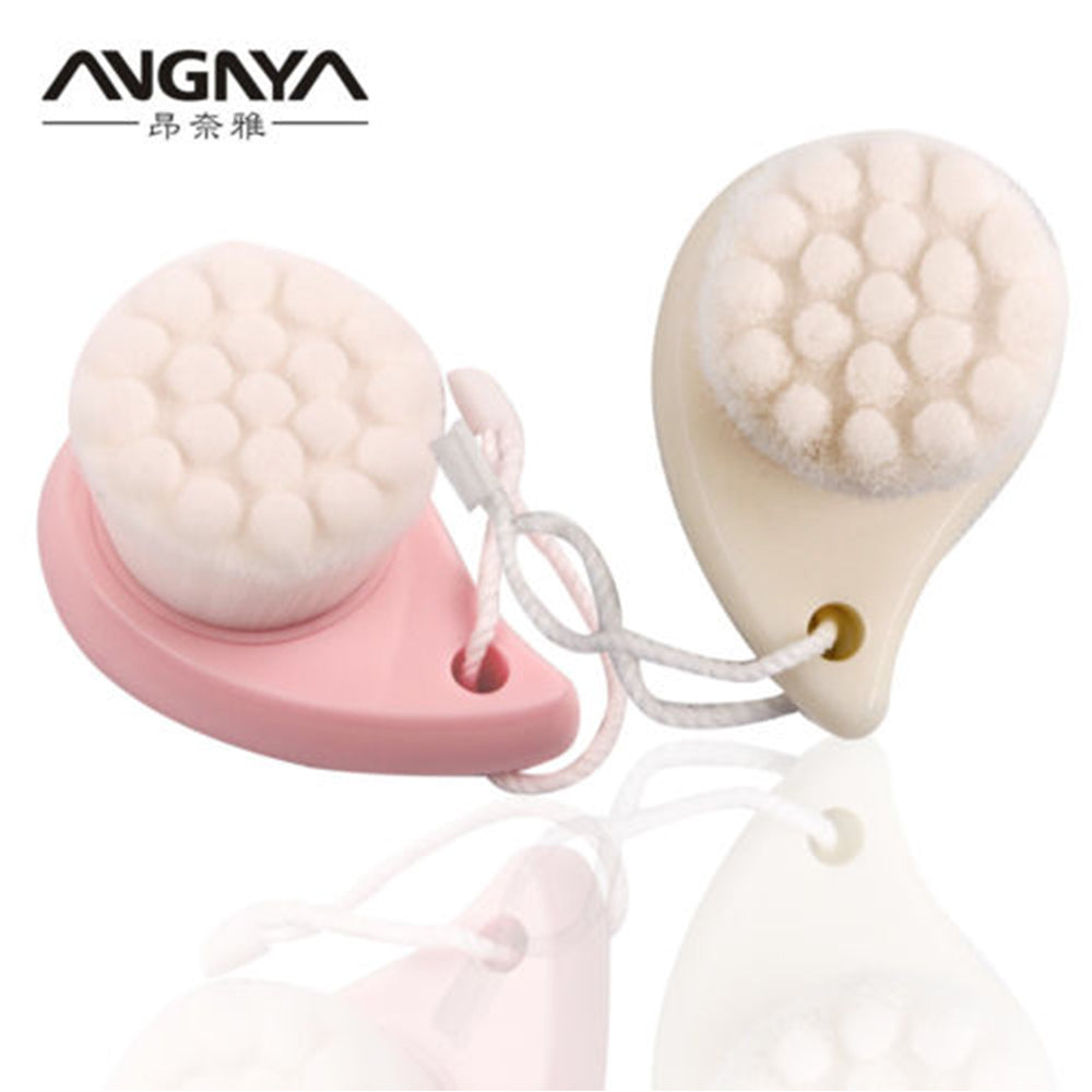 ANGNYA Cute 1PC Beige Facial Deep Cleaning Wash Face Brush Soft Exfoliating Hair Skin Care Face SPA Skin Cleaning Tool