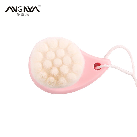 ANGNYA Cute 1PC Pink Facial Deep Cleaning Wash Face Brush Soft Exfoliating Hair Skin Care Face SPA Skin Cleaning Tool