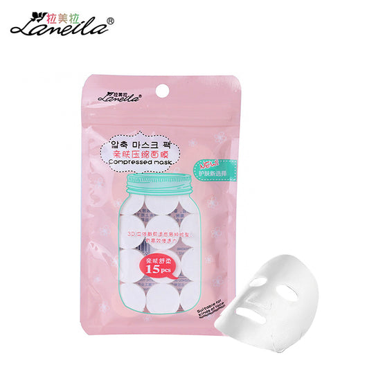 LAMEILA 15pcs Compressed Facial Mask Sheet DIY Cotton Face Wrapped Mask Paper homemade Skin care beauty Cosmetic Beauty Spa Tool