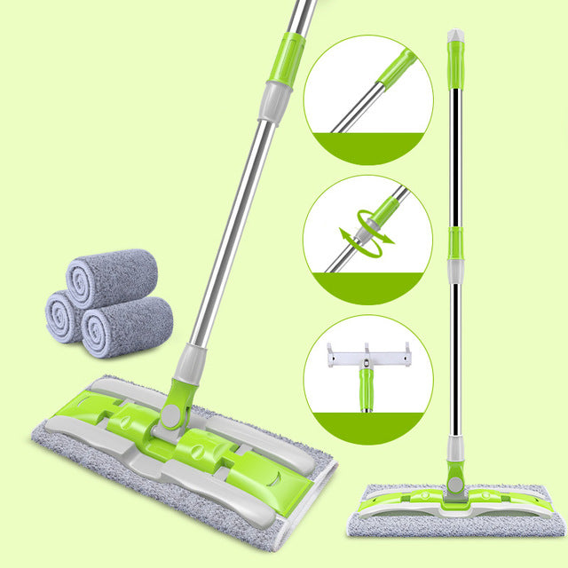 Spray Mops Floor Cleaning Mop Easy Mops Bucket Dust Mop Magic & Easy & Microfiber Electric Broom Rotating Superfine Fiber Mop