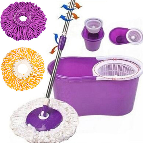 New arrival!  Useful 360 Rotating Head Easy Magic Microfiber Spinning Floor Mop Bucket Head