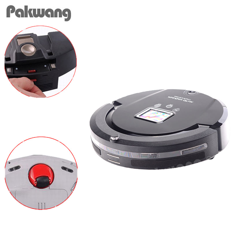 2018 A320 PAKWANG Mopping Function ,2200MAH Battery,LCD Screen, Low Noise,Auto Recharge Robot Vacuum Cleaner With Remote Control