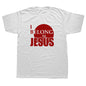 Summer Printed T Shirts I Belong to Jesus T-shirts Cotton Short Sleeve Christ Religion Christian Faith Tops Tees