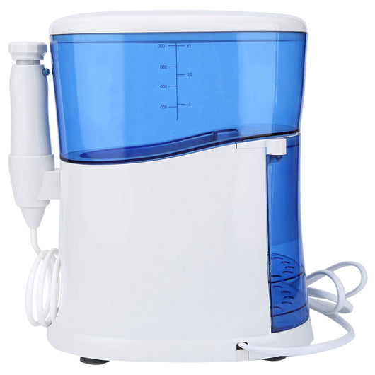 Fry's Store 1000ML Water Flosser Dental Oral Irrigator Dental Spa Unit Professional Floss Oral Irrigator 7Pcs Jet Tip Water Tank