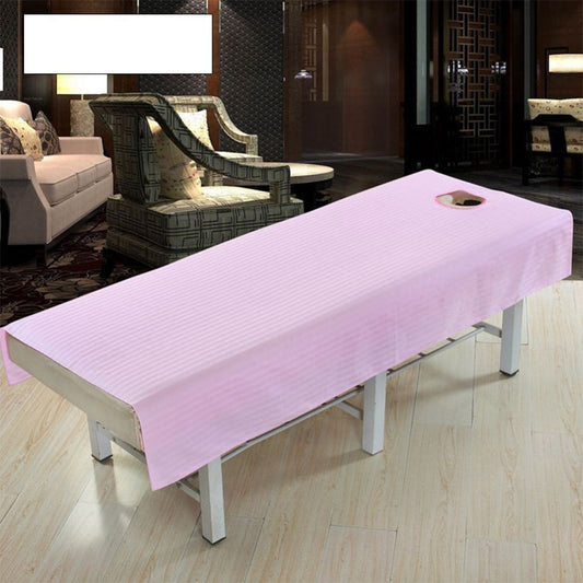 SaiDeng Cotton Waterproof Massage Table Cloth Bed Cover Sheet Beauty Salon Spa Bed Cover Sheet with Face Hole Pure Color zk30