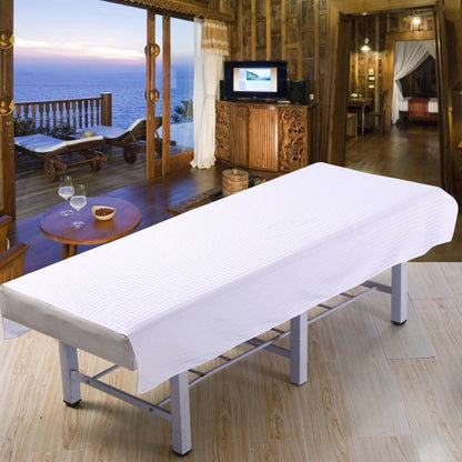 Spa massage beauty bed table cover sheets beauty salon fitted dedicated linen cotton stripe professional beauty salon sheets