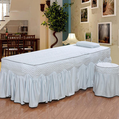 Modal Jacquard Beauty Salon Sheet Quilt Cover 4pcs Sets Massage Parlour Spa Beauty Fumigation Bedding Kit Fitted Bed Bedspread