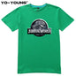 Yo-Young Men T-shirts Jurassic World 2 Jurassic Park LOGO Design Quality Print 100% 180gsm Combed Cotton Casual Summer Top Tees