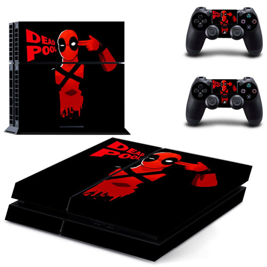 DEAD POOL PS4 Skin Sticker For PS4 PlayStation 4 Console and 2 Controller skin