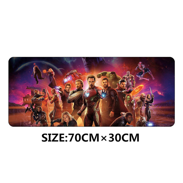 SIANCS 70*30cm Avengers Infinity War anime Gaming Mouse pad XL Large Grande mouse pad Thanos Iron Man gamer Keyboard Mat