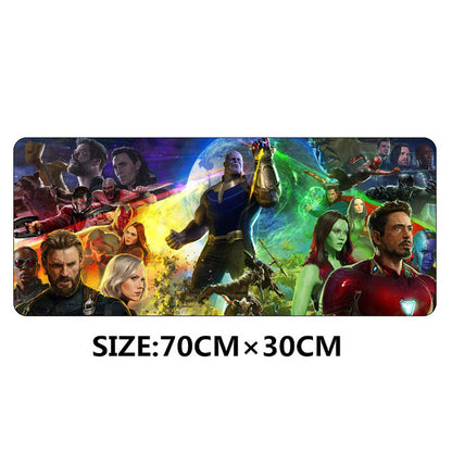 SIANCS 70*30cm Avengers Infinity War anime Gaming Mouse pad XL Large Grande mouse pad Thanos Iron Man gamer Keyboard Mat