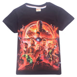 Hot Sale Pure Cotton Kids Clothes Fortnite O-neck T-shirt Avengers Infinity War Brand T Shirt Boys Girls Summer Top 12 14 Years