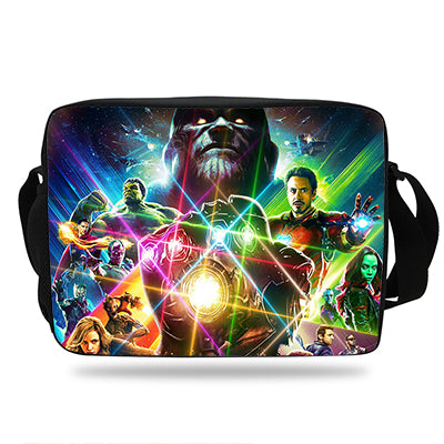 The Avengers Infinity War Printing School Shoulder Messenger Bag For Kids Boys Girls Thanos Print Shoulder Bag For mens womens