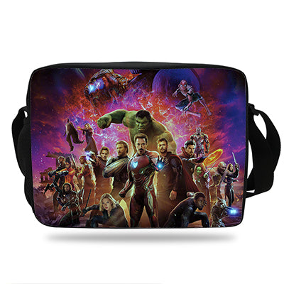 The Avengers Infinity War Printing School Shoulder Messenger Bag For Kids Boys Girls Thanos Print Shoulder Bag For mens womens