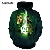 Dropshipping Summer Autumn Sweatshirts 3D Print Avengers Infinity War Hoodies For Men's Women's Hooded Pullovers Plus Size Tops