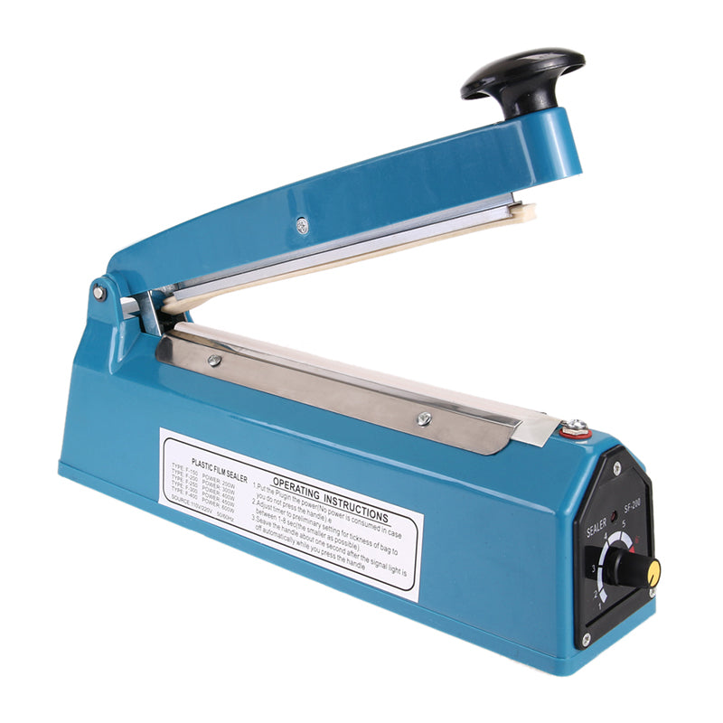 8"  Hand Sealer Hand pressure heat sealing machine household manual plastic food packaging machine with US Plug