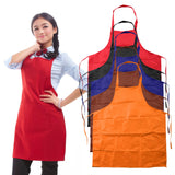 5 Colors Unisex Sleeveless Simple Adjustable Plain Apron with Front Pocket Butcher Waiter Chefs Cooking Aprons Craft
