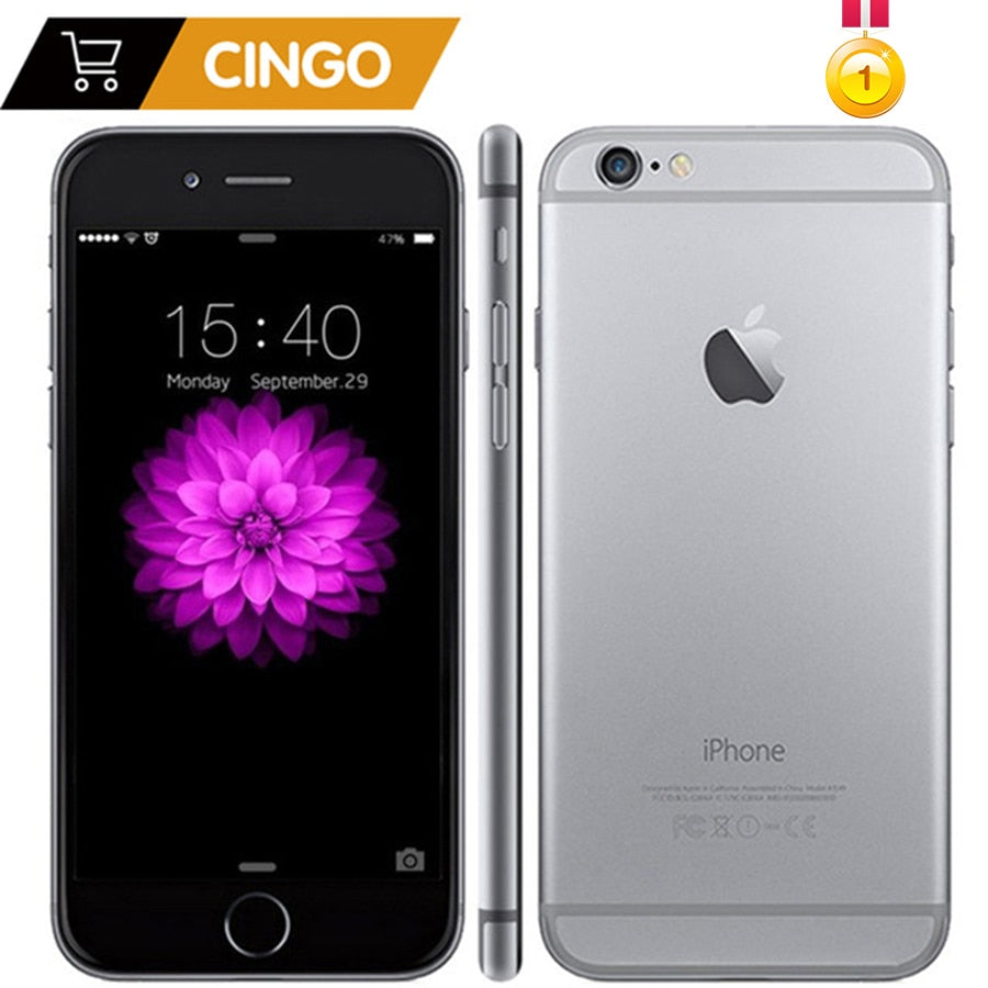 Unlocked Original Apple iPhone 6 Plus/iPhone 6 16/64/128GB ROM 1GB RAM IOS Dual Core 8MP/Pixel 4G LTE Used Mobile Phone