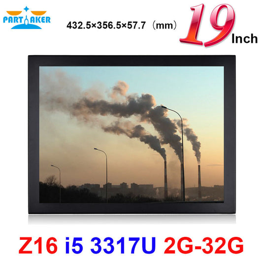 Partaker Elite Z16 Touch Panel PC With 19 Inch LED Large Intel Core I5 3317u 2G RAM 32G SSD