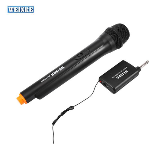 WEISRE DM-3308A VHF Wireless Microphone System With Professional Dual Channel Transmitter Handheld Microphones Mic