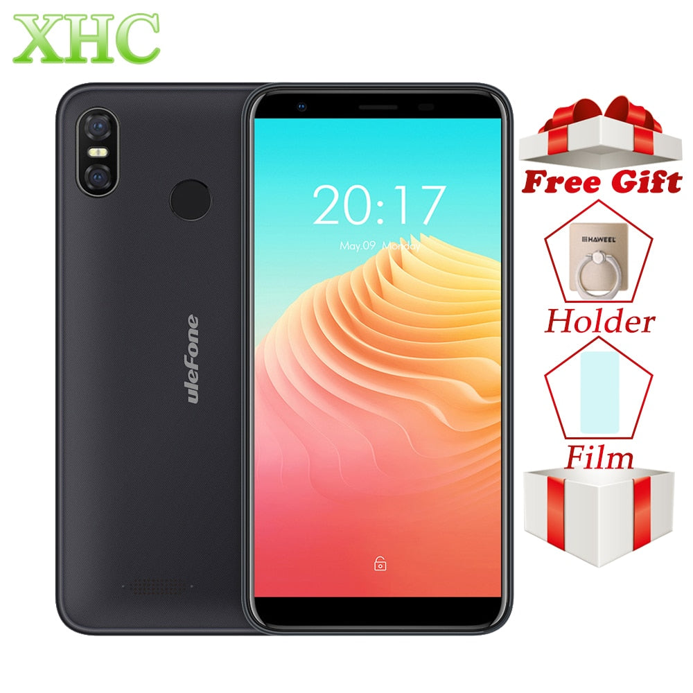 Ulefone S9 Pro 5.5 inch HD+ Android 8.1 Mobile Phone 2GB RAM 16GB ROM MTK6739 Quad Core 13MP+5MP OTG Dual SIM VoLTE 4G Cellphone