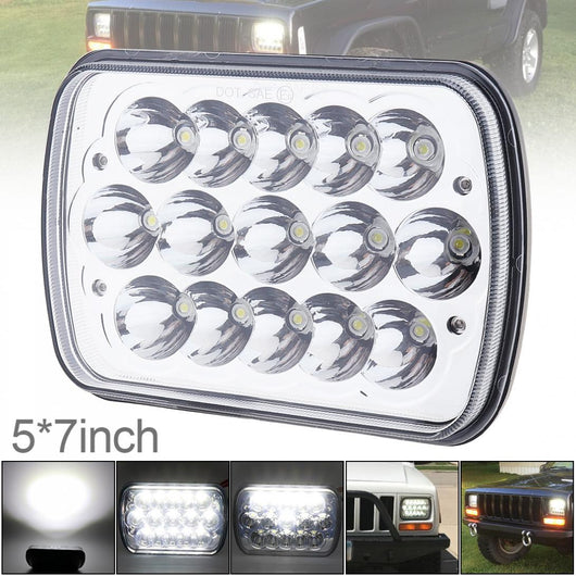 5X7 7X6 Inch Rectangular Car LED Headlights Headlamp for Jeep Wrangler YJ Cherokee XJ Trucks 4X4 Offroad Head Light