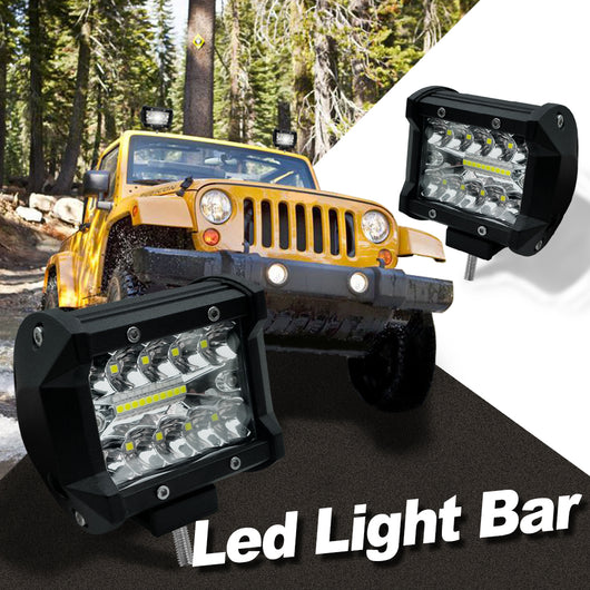 4inch 60W Work Light 3-Row 20pcs leds Car Driving Lamp Offroad Light Bar Pickup 4WD 4x4 ATV UTV SUV Jeep Truck
