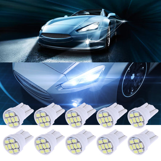 20 X T10 1206 8SMD LED Display Wide Lights W5W Car Turn Signal Lights Fog Daytime Running Lamp Car Exterior Light 12V White