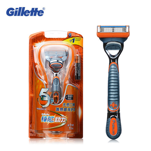 Genuine Gillette Fusion Power Shaving Razor Blades For Men Electric Shavers 1 Holder With 1blades Brands Straight Razors