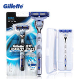 Gillette Mach 3 Turbo Shaving Razor Blades Safety Razor for Men Smooth Shaving without Irritation Face Care