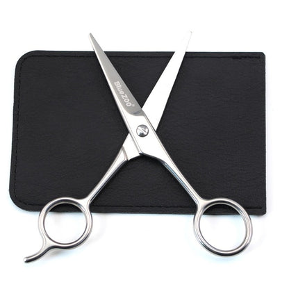 Stainless Steel Beard Scissor for Barber Home Use Black Mini Size Shaving Shear Beard Trimmer Mustache Scissor