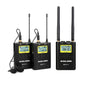 WM-10 Professional UHF Wireless Microphone System Lavalier Lapel Mic Receiver + Transmitter for DSLR Camcorder Recorder