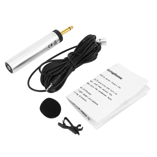 G1 Professional Lavalier Lapel Clip Condenser Omnidirectional Microphone Universal Stage Pickup Mic for Musical Instrument