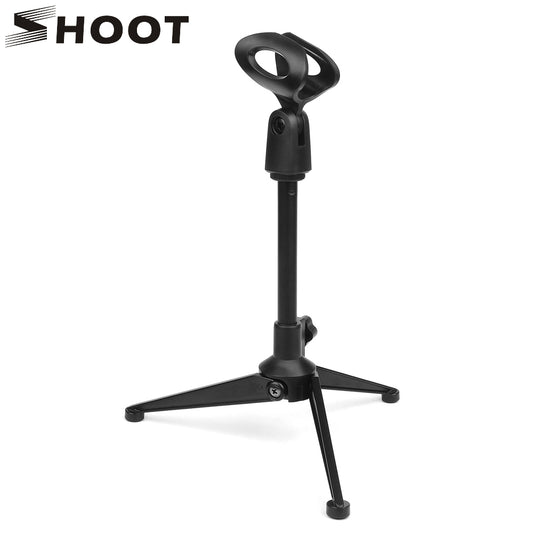 SHOOT Professional Adjustable Desktop Handheld Table Tripod Microphone MIC Stand Holder For KTV Karaoke Meeting Desk Tripod