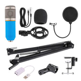 EDAL 1 Set Professional Condenser Microphone for computer Audio Studio Vocal Recording Mic KTV Karaoke with Microphone stand