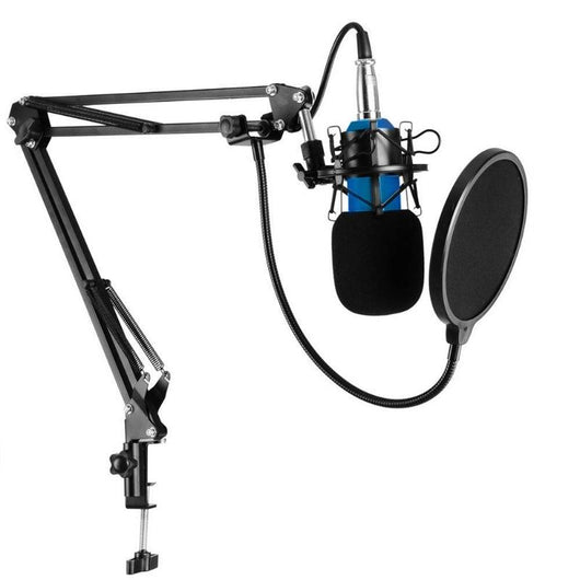 Condenser Microphone Professional 3.5mm with Metal Shock Mount Microphone for computer Video Recording Mic KTV Karaoke