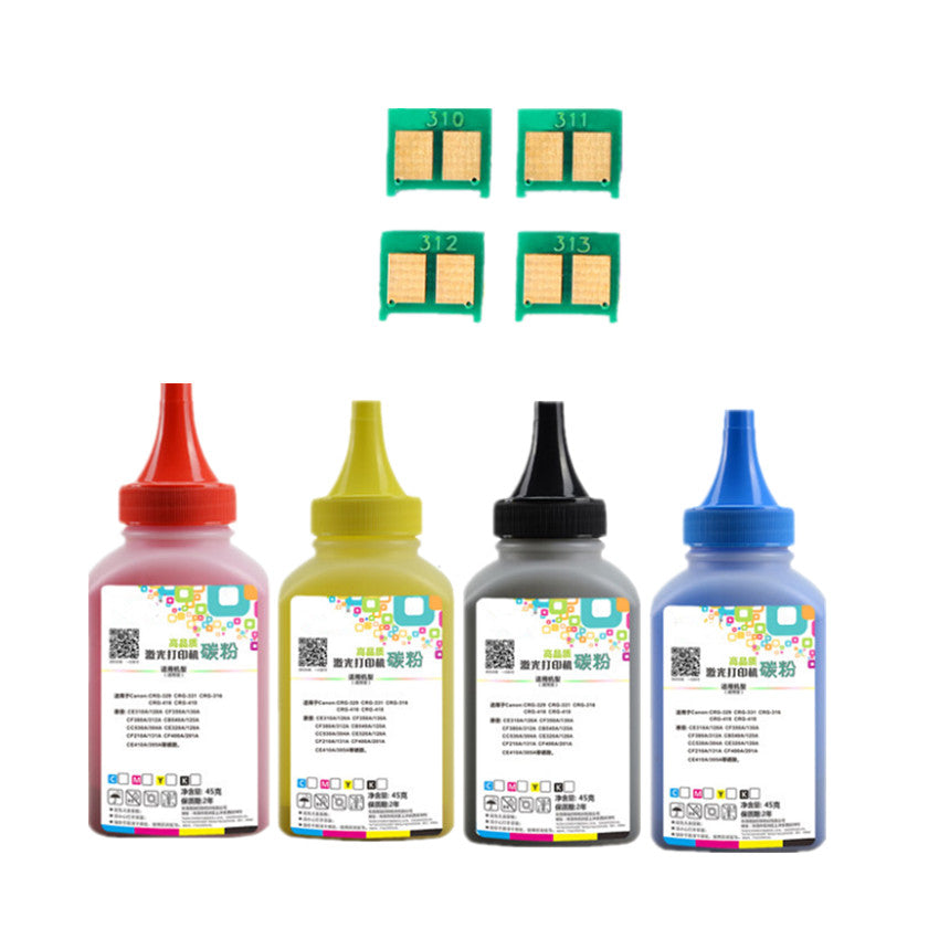 Color toner Powder + 4chip CF380A CF387A CF385A toner cartridge for HP Laserjet Pro M476dn MFP M476dw MFP M476dnw MFP Printer