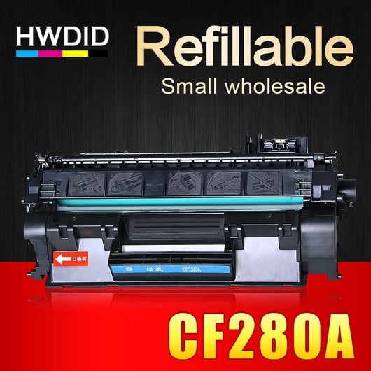 HWDID 1Pcs Full Refillable CF280A 80a 280a 280 compatible toner cartridge for HP Laserjet 400M 401DN printers