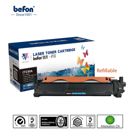 befon 230A Compatible for HP CF230A CF230 230 Toner Cartridge Replacement for HP LaserJet M203d 203 MFP M227fdn M227 227 Printer