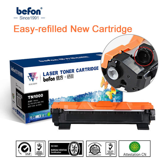befon Toner Cartridge Compatible for Brother TN1000 TN1030 TN1050 TN1060 TN1070 TN1075 TN1095 HL1110 TN 1000 1030 1075 Printer