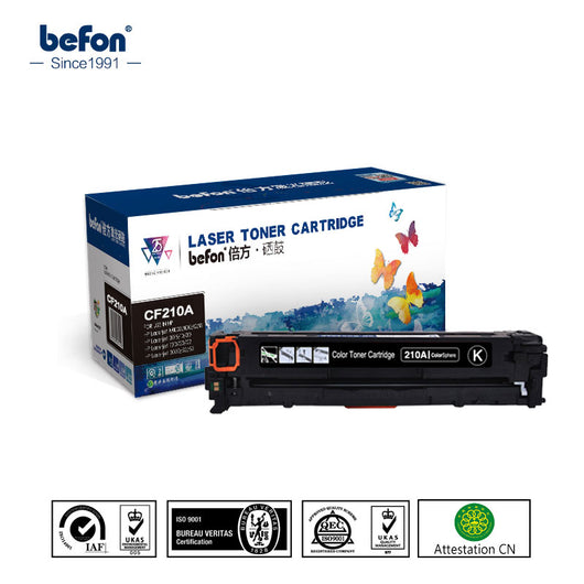 befon Toner mono Printer Cartridge Compatible for HP CF210A CF211A CF212A CF213A 131A for LaserJet Pro 200 color M251nw