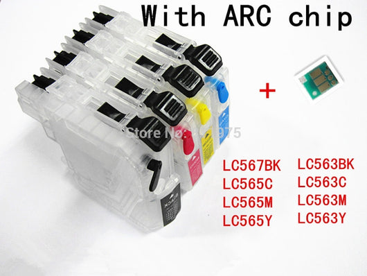 BLOOM refillable Ink cartridge for LC563 LC567 LC565 cartridges for Brother MFC-J2310 MFC-J2510 printer