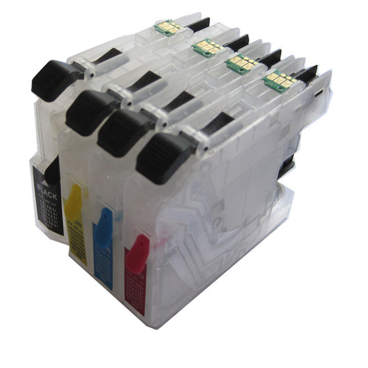 LC161 BK C M Y  refillable Ink cartridge for Brother DCP-J152W/DCP-J552DW/DCP-J752DW  printer permanent chip