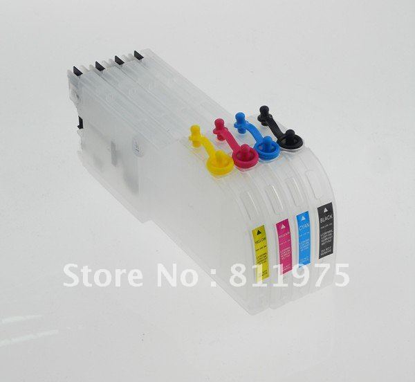1set BLOOM compatible LC11 LC16 C65 LC67 long refillable ink cartridge for Brother MPC-290C,DCP-J315W series printer