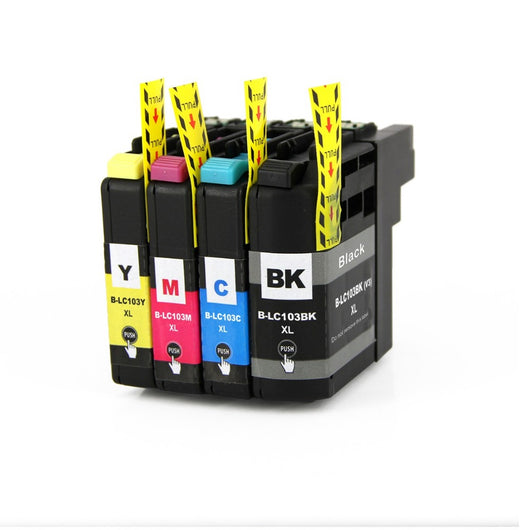 Full Ink 4 PCS Ink Cartridge LC103 XL for Brother MFC-J4310DW MFC-J4410DW MFC-J4510DW MFC-J4610DW MFC-J4710DW MFC-J285DW
